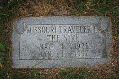 Missouri Traveler is buried north of the front arena.  Photo: Jody Styron